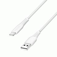 LogiLink Câble USB 2.0, USB-A - USB-C, 2,0 m, blanc, 2 m - blanc 4052792080957