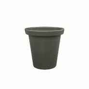 PLAST'UP ROTOMOULAGE Pot de fleurs rond xxl delight 420l - TAUPE - marron 0669014882318