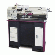 Tour à métaux d'établi hauteur des pointes 125 mm entre-pointes 550 mm alésage 21 mm 1,1 kW 230V vitesses variables Optiturn TU2406V 230V