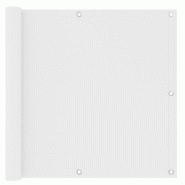 VidaXL Écran de balcon Blanc 90x500 cm Tissu Oxford Modèle Ombre Latitude - blanc 134894