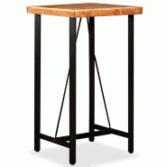 VidaXL Table de bar Bois massif d'acacia 60x60x107 cm Modèle Zenith Nordique - 245435