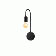 WellHome - Applique murale Baikal noire 10 x 14 x 38 cm - noir métal WH2891