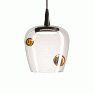 Zafferano Suspension Bilia 18 LED 8W 3000K en verre borosilicate soufflé couleur Noir et Bronze pour éclairage d'intérieur design - multicolore 805