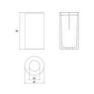 Poubelle publique 374n plus - béton préfabriqué Petra2 - Magourban - 117 kg_1
