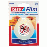 Adhésif Tesa transparent cristal 25m x 19mm - découpe main - fort pouvoir couvrant et très résistant