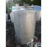 Bac de lancement fermé 670 L - 350 mm de trou d'homme - 1620 mm de hauteur - 850 mm de diamètre