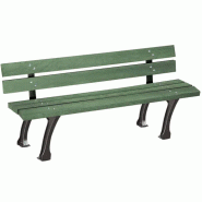 Banc GLASGOW plastique recyclé (recyclÃ©es VERT)