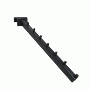 Bras incliné 15x15mm - 250 mm - 25x15 mm - noir