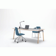 Bureau piètement A bois DEEN W Bureau piètement A bois DEEN W
