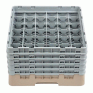 Cambro Panier de lavage pour verres beige avec 36 compartiments hauteur max. De verre 25,7cm. Ce panier à verres offre - 0099511601448