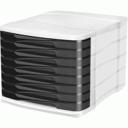 CEP Bloc de classement Ellypse Owa, 8 tiroirs 24x32 fermés, coloris gris clair/noir - 1003980161