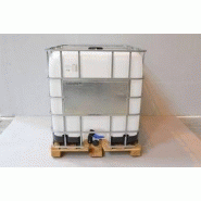 Conteneur 1000l plastique neuf et palette métalo-plastique un Conteneur 1000l plastique neuf et palette métalo-plastique un