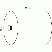 Exacompta Lot de 30 Bobine papier thermique pour caisse - larg. 80mm / diam. 70mm - papier 43706SE_0