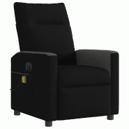 Fauteuil de massage inclinable électrique Noir Tissu Modèle Uerdelora - 8721158644176