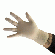 Gants latex non poudrés blanc Taille S - par 100