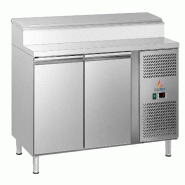 Gasfrit - Table réfrigérée Saladette de préparation 2 portes 1510 x 800 x 1085 mm pour bacs GN 1/3 | Table Saladette en acier inoxydable - inox GF056 Gasfrit - Table réfrigérée Saladette de préparation 2 portes 1510 x 800 x 1085 mm pour bacs GN 1/3 | Table Saladette en acier inoxydable - inox GF056