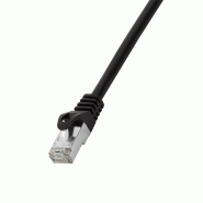 LogiLink Professional Câble patch, Cat. 6, F/UTP, 10,0 m, noir, gaine en, 10 m - noir 4052792022049