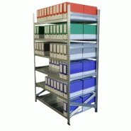 Rayonnage léger galvanisé RACK - Hauteur 2000 mm - Profondeur 320 à 800 mm - Élément départ ou suivant Rayonnage léger galvanisé RACK - Hauteur 2000 mm - Profondeur 320 à 800 mm - Élément départ ou suivant