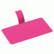 Support à gâteau rectangulaire avec languette PS fuchsia 10x5,5x2cm - par 1000