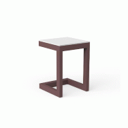 Table basse Posidonia en C - grenat
