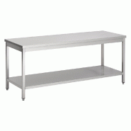 Table inox pro 700 avec étagère longueur 1000 - P7812.0005