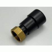 Union mixte femelle à coller PVC femelle à visser laiton - Référence 01BFLV016P - Diamètre 016x1/2"