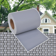 Vidaxl écran d'intimité de jardin pvc 70 x 0,19 m gris clair 41619