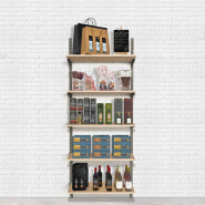 Élément de départ Global used 5 tablettes chêne clair L90xH240cm