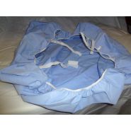 Accessoires pour douche au lit - Bâche imperméable et drap de bain 150 x 190