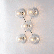 Bonetti Illumina Armonia Plafonnier en fer chromé poli 5 lumières L.62x42 BL285-PL5-CR - gris 8050713219352 Bonetti Illumina Armonia Plafonnier en fer chromé poli 5 lumières L.62x42 BL285-PL5-CR - gris 8050713219352