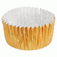 Caissette or aluminium Ø2,9x1,6cm - par 1000