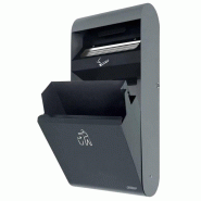 Cendrier mural 3L + collecteur 14L intégré - Noir - JVD - 3324120011706