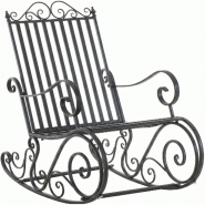 CLP Fauteuil à bascule Smilla Anthracite - gris métal 327491