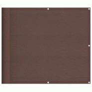 Écran de balcon marron 90x800 cm 100% polyester oxford Modèle Soleil Tropica - 4000390