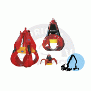 Grappin à ferraille aimant Euromec - MGS-MG pour pelle de 15 à 45 tonnes