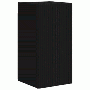 Helloshop26 - Meuble TV mural moderne gain de place 30 x 31 x 60 cm en bois d'ingénierie noir 02_0054951 - noir Bois massif 3000238737720