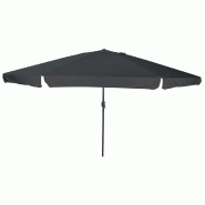 Helloshop26 - Parasol de jardin moderne pliable 395 x 395 x 245 cm ombre optimale style épuré en polyester anthracite 02_0058781 - acier 3000240771682