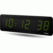 Horloge led style ii 5s, alimentation 230v, impulsion, led verte - bodet