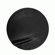In Situ - Assiette Chef plate en Bone China noire diamètre 24 cm - boite de 6 - noir porcelaine 051719