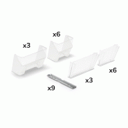 Kit 9 guides avec séparateurs + façades