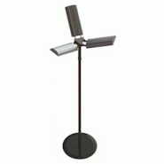 KRS Lampe infrarouge double IR FLOOR 2PY avec pied - Émission d'ondes courtes - Puissance 2 x 1500 W - Tension 230 V - noir aluminium IR FLOOR 2PY