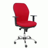 Piqueras y Crespo Silla Jorquera respaldo bali rojo asiento bali rojo base cromada y ruedas parqué - rouge multi-matériau 15SB350B350B10CCRRP Piqueras y Crespo Silla Jorquera respaldo bali rojo asiento bali rojo base cromada y ruedas parqué - rouge multi-matériau 15SB350B350B10CCRRP