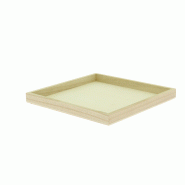 Plateau carré bois naturel Gusteo 21x21 -