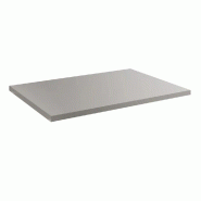 Tablette L120xP30cm épaisseur 22mm - gris alu