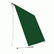 WASABI Store banne manuel 200 x 245cm Vert – Fixation Plafond et Murale – Ancrage Garde-Corps - vert polyester BTB220001