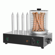 Appareil à Hot Dog avec 4 broches chauffe-pain