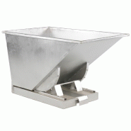 Benne auto-basculante en inox 304 - Tri des déchets - 300 à 900 litres - 1500 à 2000 Kg_0