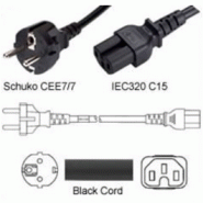 Câble d'alimentation CEE7/7 (SCHUKO) / C15