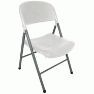 Chaises pliantes blanches et grises | Bolero - CE692
