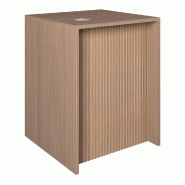 Comptoir noyer et Vertigo T01 MDF naturel et noyer avec tiroir 60x70x90cm